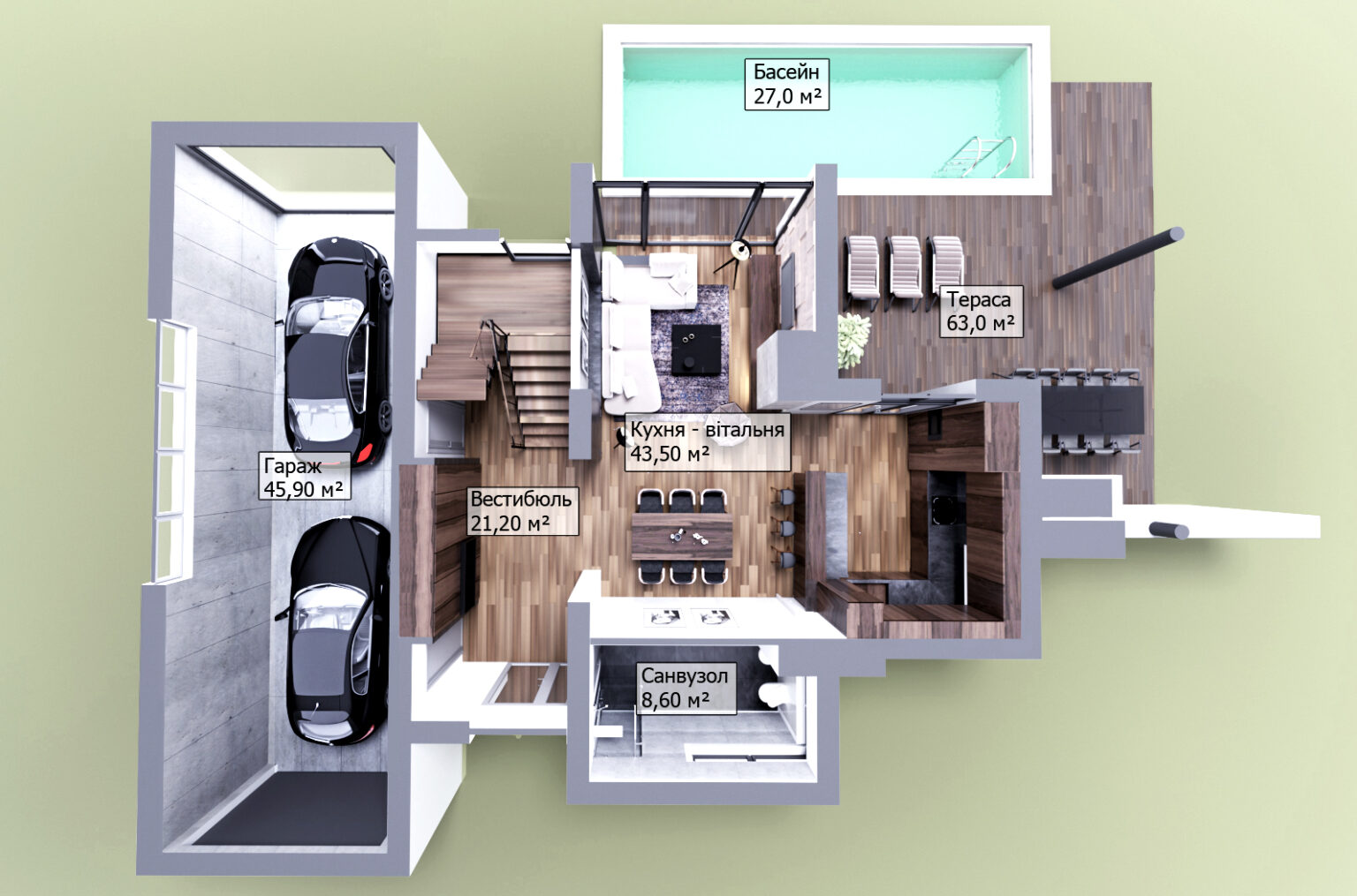 3D Visualization floor plan