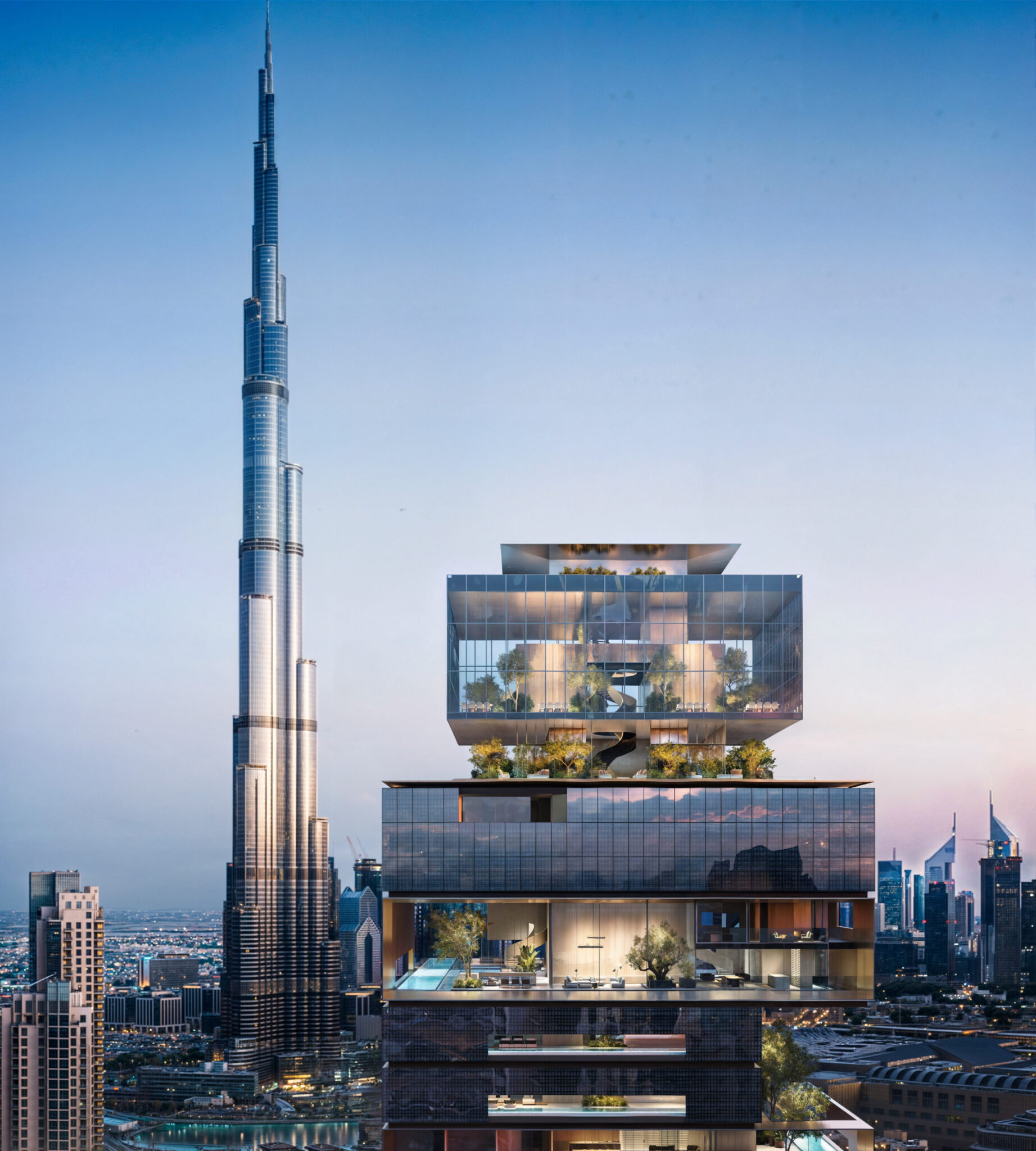 Sky-Villas Visualizations: Keturah Tower in Dubai
